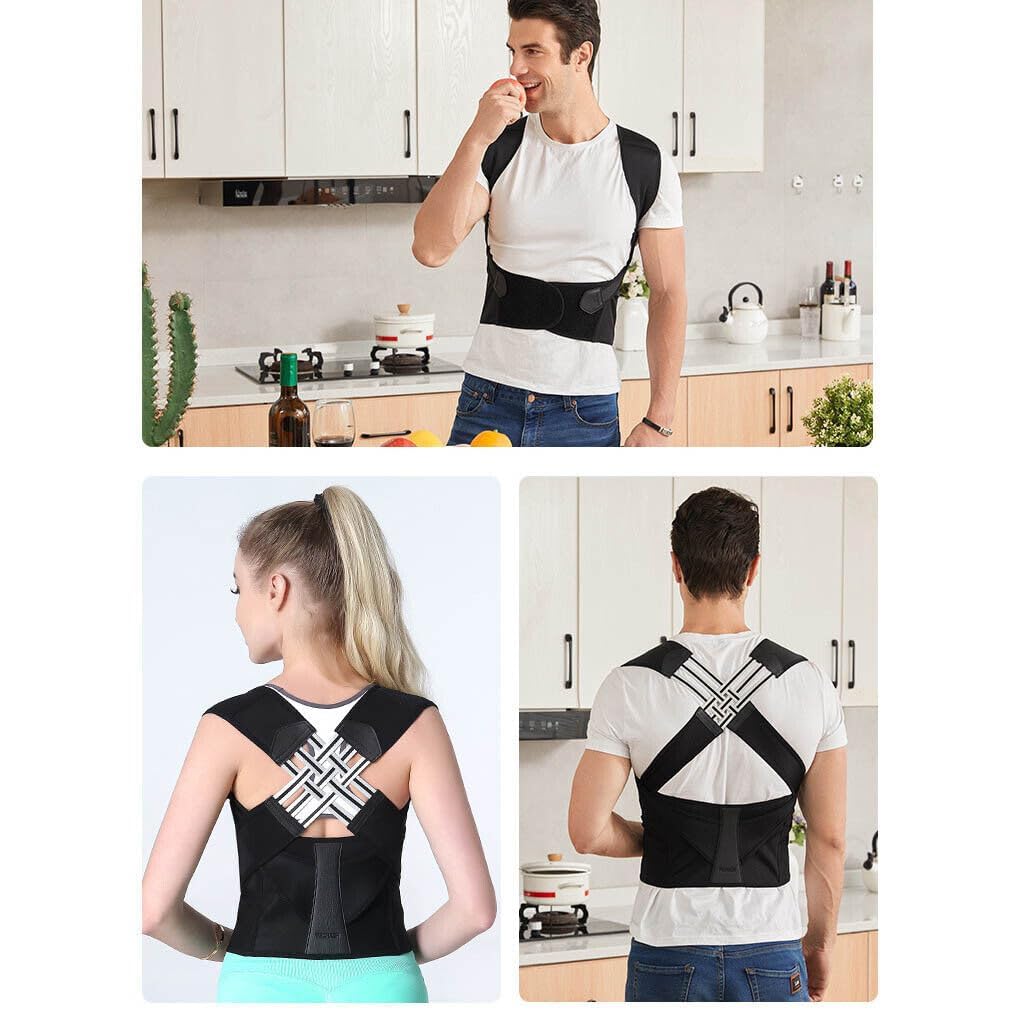 Lovika Posture Corrector Free Size Designed to provide exceptional Back Straight And Shoulder Support Belt
